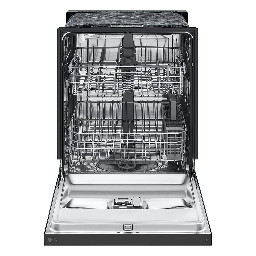 LG LDFC2423B * 24 in. in PrintProof Stainless Steel Top Control Dishwasher with Towel Bar, TrueSteam and QuadWash