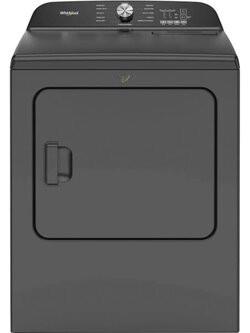 Whirlpool *WED6150PB  7.0 cu.ft. vented Front Load Electric Dryer in Volcano Black