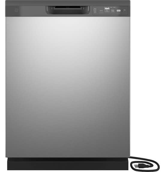 GE *GDF511PSRSS 24 in. Built-In Tall Tub Front Control Stainless Steel Dishwasher with Power Cord, Dry Boost, 59 dBA