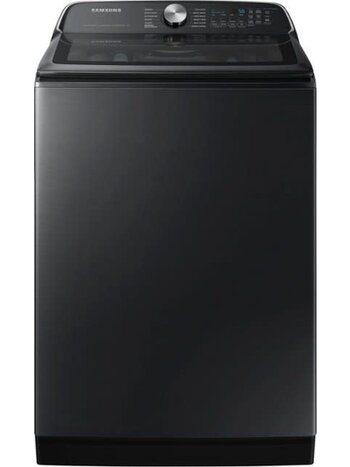 Samsung *WA55CG7100AV  5.5 cu.ft. Extra-LarCapacity Smart Top Load Washer with Super Speed in Brushed Black