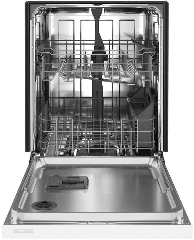 Maytag *MDB4949SKW  24 in. White Front Control Built-In Tall Tub Dishwasher with Stainless Steel Tub and Dual Power Filtration, 50 dBA