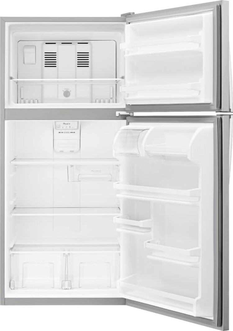 Whirlpool *WRT148FZDM 18.2-cu ft Top-Freezer Refrigerator (Stainless Steel) ENERGY STAR