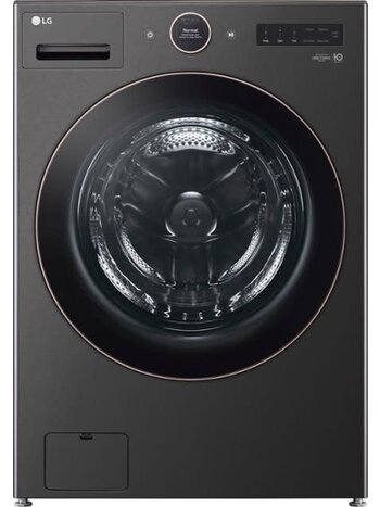 LG *WM6500HBA  5.0 cu. ft. Stackable SMART Front Load Washer in Black Steel with TurboWash 360 and Allergiene Steam Cleaning