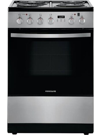 Frigidaire *FFEH2422US 24 in. 1.9 cu. ft. Freestanding Electric Range with Manual Clean in Stainless Steel