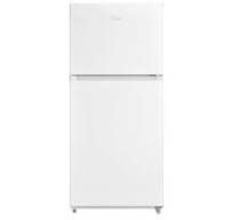 Midea *MRT18D3BWW 18.1-cu ft Garage Ready Top-Freezer Refrigerator (White) ENERGY STAR