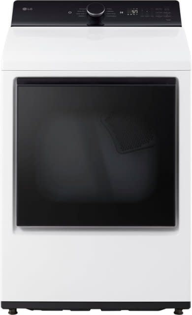 LG *DLE8400WE 7.3 cu. ft. Vented SMART Electric Dryer in Alpine White with EasyLoad Door and Sensor Dry Technology