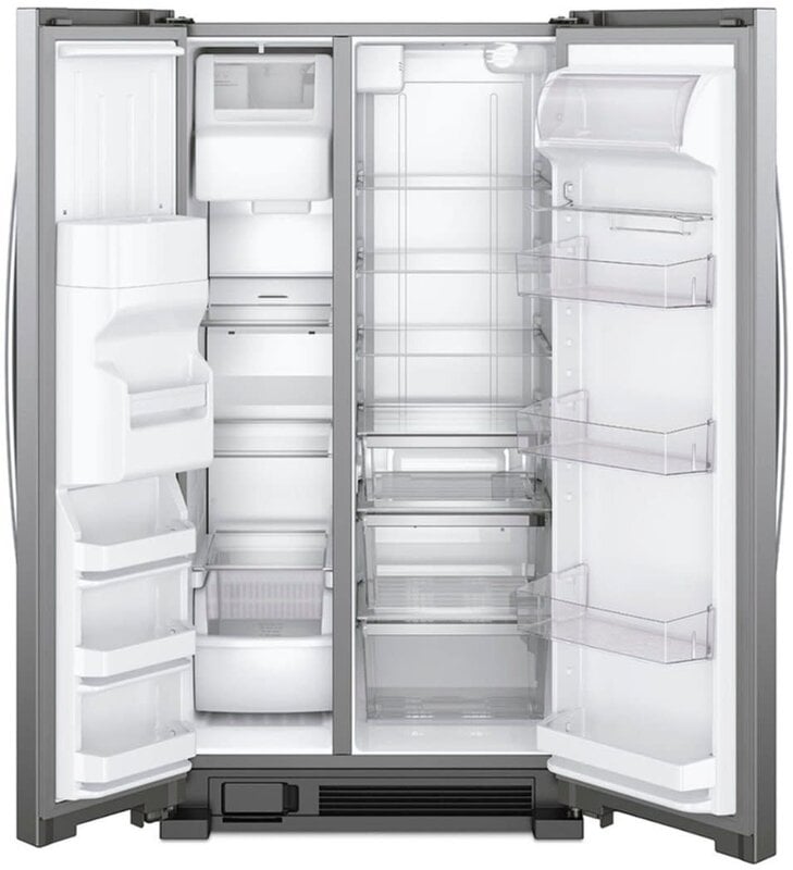 Whirlpool *WRS315SDHZ 24.6-cu ft Side-by-Side Refrigerator with Ice Maker (Fingerprint-Resistant Stainless Steel)