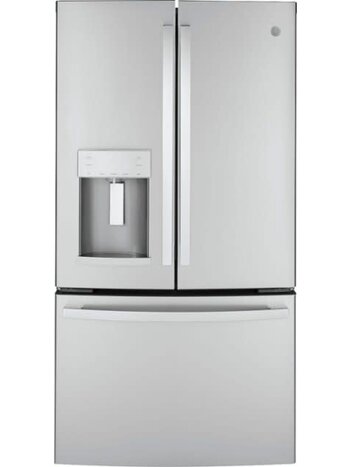 GE GYE22GYNFS *22.1 cu. ft. French Door Refrigerator in Fingerprint Resistant Stainless Steel, Counter Depth and ENERGY STAR