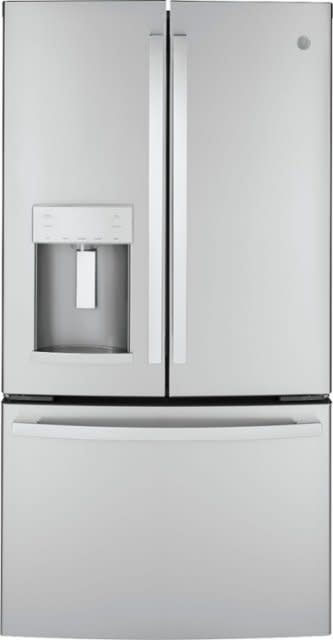 GE GYE22GYNFS *22.1 cu. ft. French Door Refrigerator in Fingerprint Resistant Stainless Steel, Counter Depth and ENERGY STAR