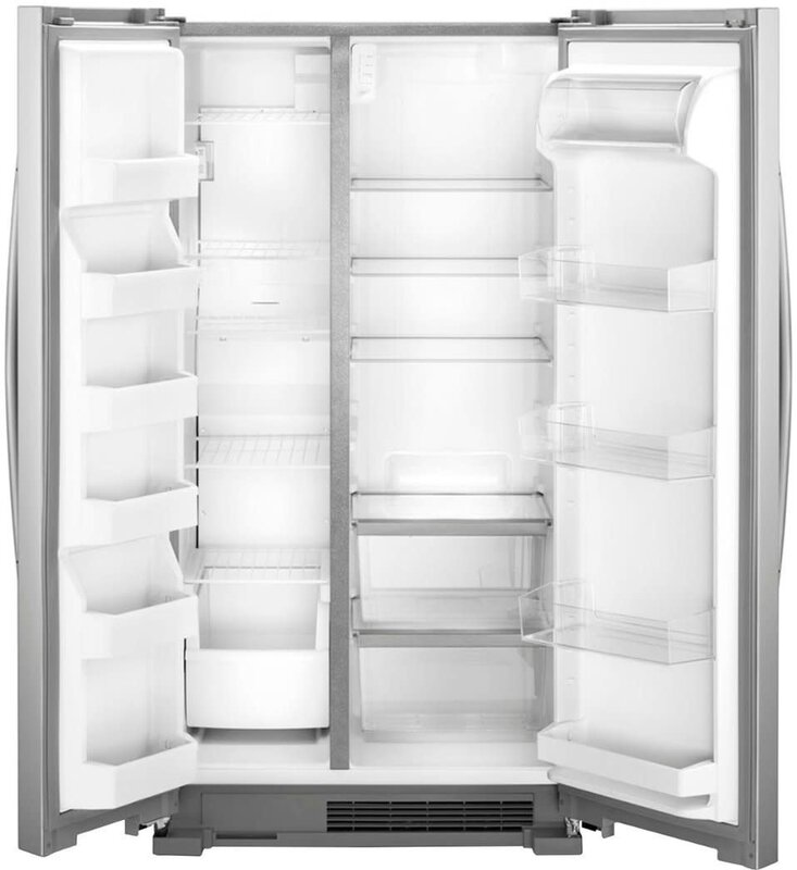 Whirlpool *WRS315SNHM   25 cu. ft. Side by Side Refrigerator in Monochromatic Stainless Steel