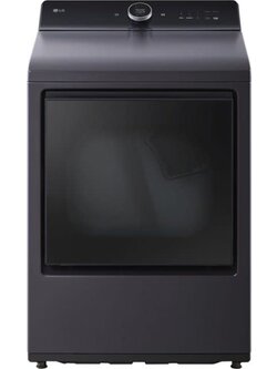 LG *DLEX8600BE 7.3 cu. ft. Ultra LarCapacity Rear Control Electric Dryer with  EasyLoad™ Door, AI Sensing and TurboSteam™