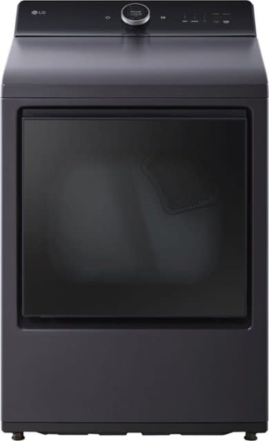 LG *DLEX8600BE 7.3 cu. ft. Ultra LarCapacity Rear Control Electric Dryer with  EasyLoad™ Door, AI Sensing and TurboSteam™