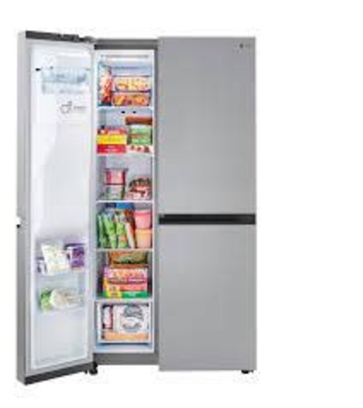 LG *LLSDS2706S Door in Door 27.12-cu ft Side-by-Side Refrigerator with Ice Maker (Printproof Stainless Steel)