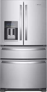 Whirlpool *WRX735SDHZ   24.5-cu ft 4-Door 36-in French Door Refrigerator with Exterior Ice and Water Dispenser - Fingerprint Resistant Stainless Steel