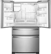 Whirlpool *WRX735SDHZ   24.5-cu ft 4-Door 36-in French Door Refrigerator with Exterior Ice and Water Dispenser - Fingerprint Resistant Stainless Steel