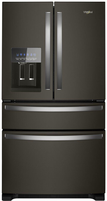 Whirlpool *WRX735SDHV 25 cu. ft. French Door Refrigerator in Fingerprint Resistant Black Stainless
