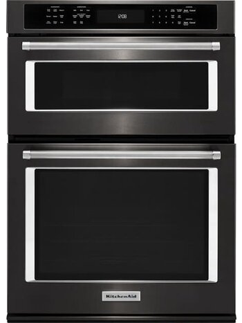 Kitchenaid * KOCE500EBS 30 in. Electric Even-Heat True Convection Wall Oven with Built-In Microwave in Black Stainless