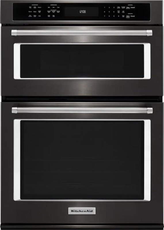 Kitchenaid * KOCE500EBS 30 in. Electric Even-Heat True Convection Wall Oven with Built-In Microwave in Black Stainless