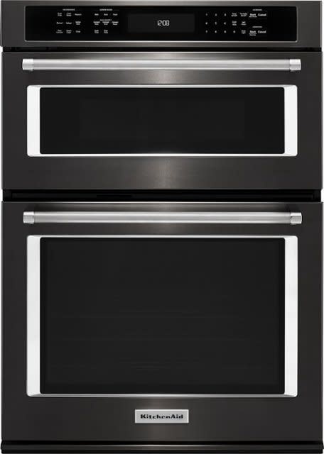 Kitchenaid * KOCE500EBS 30 in. Electric Even-Heat True Convection Wall Oven with Built-In Microwave in Black Stainless