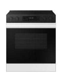 Samsung *NSE6DG8300SR 30 in. 6.3 cu. ft. 5 Element Smart Slide-In Electric Range with Air Fry & Safety Knobs in Stainless Steel