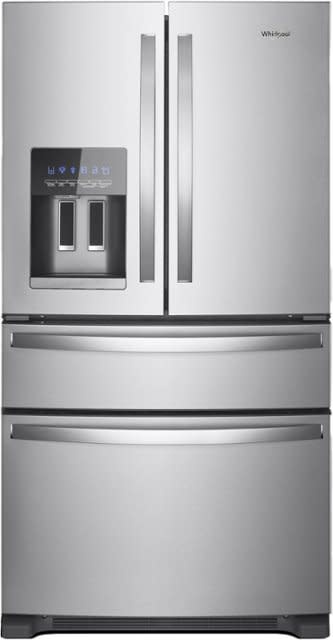 Whirlpool *WRX735SDHZ   24.5-cu ft 4-Door 36-in French Door Refrigerator with Exterior Ice and Water Dispenser - Fingerprint Resistant Stainless Steel