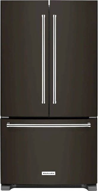 Kitchenaid *Kitchenaid KRFC300EBS 20 Cu. Ft. French Door Counter-Depth Refrigerator - Black Stainless Steel