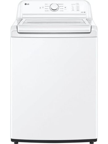 LG *WT6100CW  4.3 Cu. Ft. High-Efficiency Top Load Washer with SlamProof Glass Lid - White