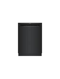 Bosch *SHE3AEM6N 100 Series Front Control 24-in Smart Built-In Dishwasher (Black), 50-dBA