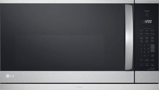 LG *MVEL2125F  2.1 cu. ft. 30 in. Width PrintProof Stainless Steel 1,050-Watt Smart Over-the-Range Microwave Oven with ExtendaVent 2.0