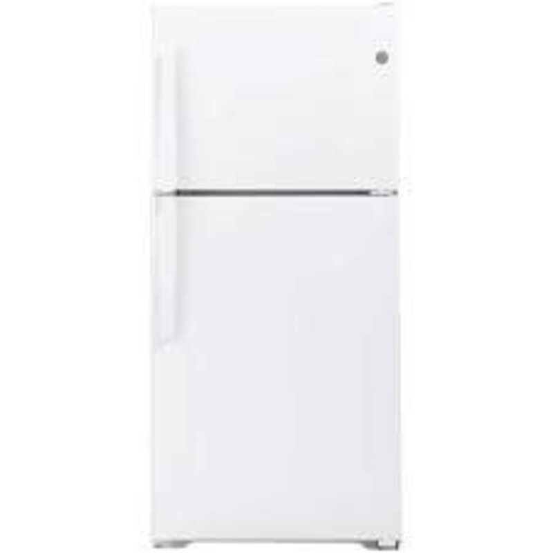 GE *GTS22KGNBRWW  21.9 cu. ft. Top Freezer Refrigerator in White, Garage Ready