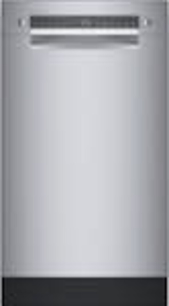 Bosch *SPE53B55UC 300 Series 18" Front Control Smart Built-In Dishwasher with 3rd Rack and 46 dBA - Silver