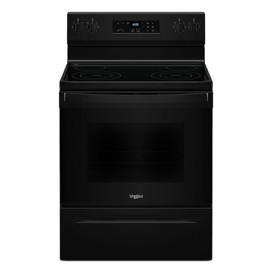 Whirlpool *WFES3030RB  5.3 Cu. Ft. Freestanding Electric Range with Cooktop Flexibility - Black