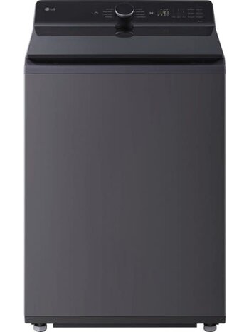 LG *WT8405CB  5.3 cu. ft. SMART Top Load Washer in Matte Black with Agitator, Easy Unload and TurboWash3D Technology