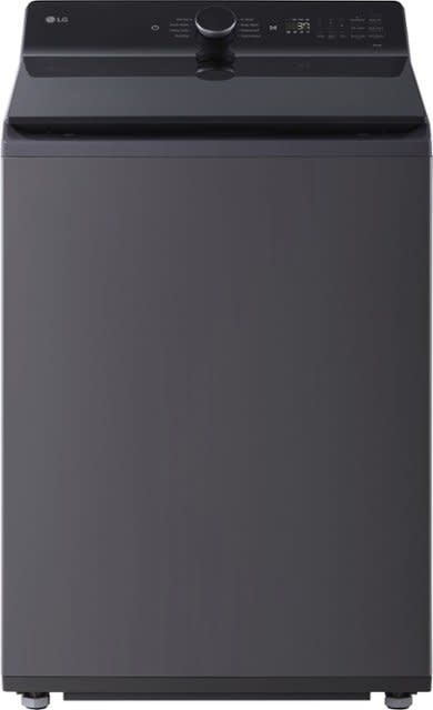 LG *WT8405CB  5.3 cu. ft. SMART Top Load Washer in Matte Black with Agitator, Easy Unload and TurboWash3D Technology