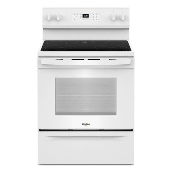 Whirlpool *WFES3330RW  5.3 Cu. Ft. Freestanding Electric Range with Cooktop Flexibility - White