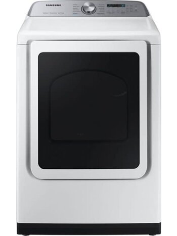 Samsung *DVG52A5500W 7.4 Cu. Ft. Smart Gas Dryer with Steam Sanitize+ - White