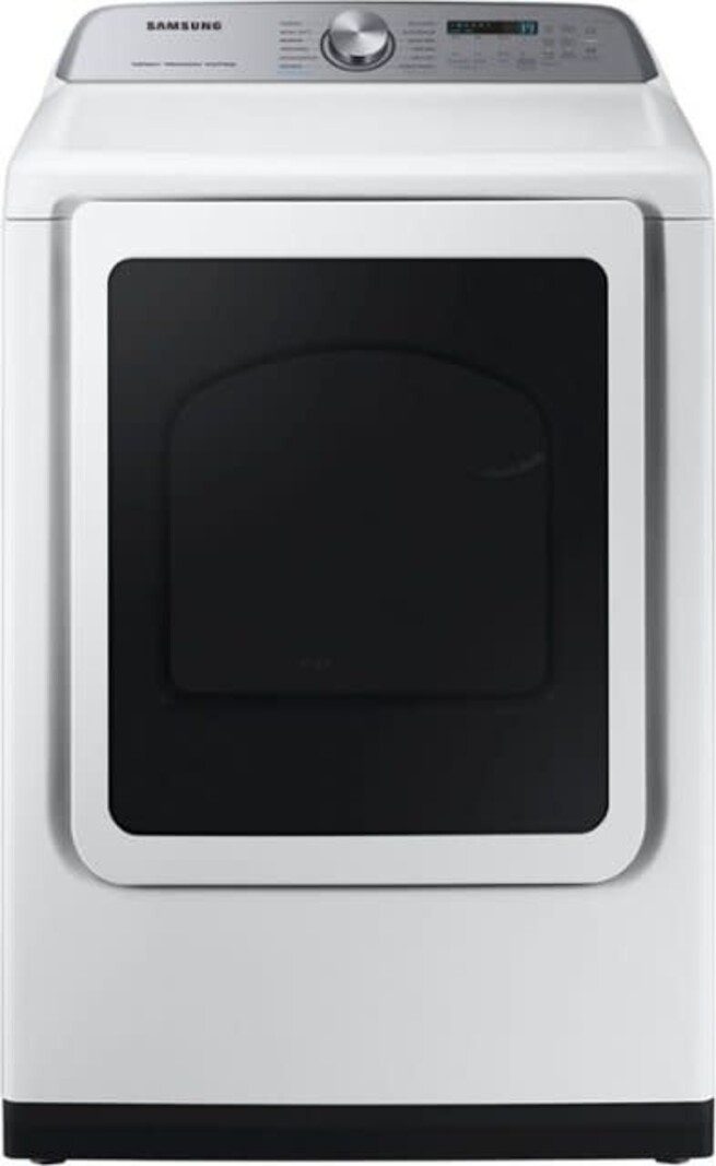 Samsung *DVG52A5500W 7.4 Cu. Ft. Smart Gas Dryer with Steam Sanitize+ - White
