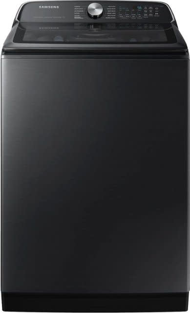 Samsung *WA54CG7105AV  5.4 Cu. Ft. High-Efficiency Smart Top Load Washer with ActiveWave Agitator - Brushed Black