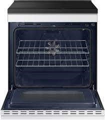 Samsung *NSI6DB950012  30 in. 6.3 cu. ft. 4 Element Smart Slide-In Induction Range with Air Sous Vide in White Glass