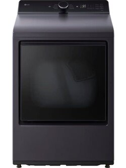 LG *DLE8400BE 7.3 cu. ft. Vented SMART Electric Dryer in Matte Black with EasyLoad Door and Sensor Dry Technology