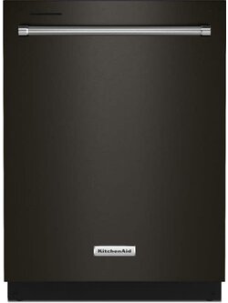 Kitchenaid *KDTM404KBS 24 in. Black Stainless Top Control Built-in Tall Tub Dishwasher with Stainless Steel Tub and Third Level Rack, 44 dBA