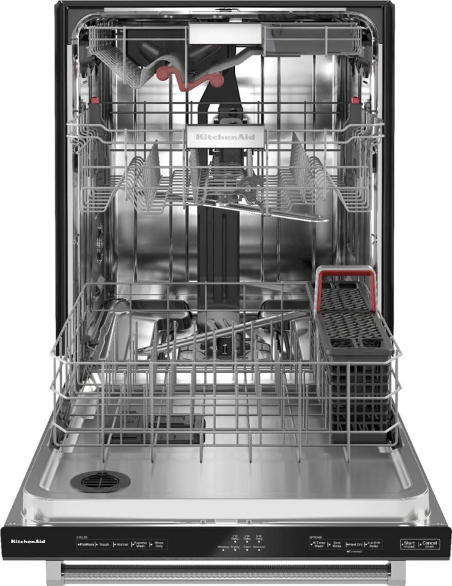 Kitchenaid *KDTM404KBS 24 in. Black Stainless Top Control Built-in Tall Tub Dishwasher with Stainless Steel Tub and Third Level Rack, 44 dBA