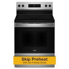 Whirlpool *WFES3330RS  30 in. 5 Burner Element Freestanding Electric Range in Stainless Steel with Thermal