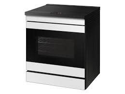 Samsung *NSI6DB990012  Bespoke 30-in 4 Burners 6.3-cu ft Self and Steam Cleaning Air Fry Convection Oven Slide-in Smart Induction Range (White Glass)