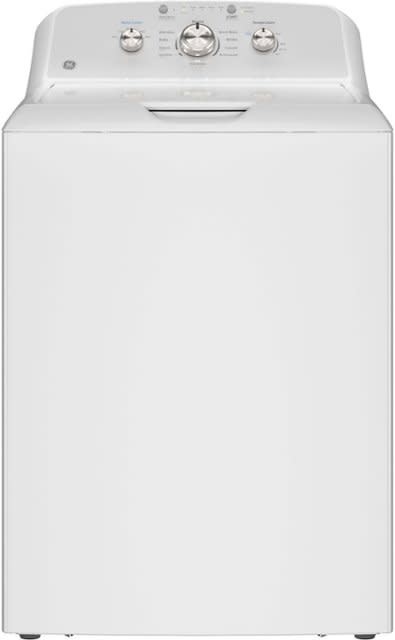 GE *GTW385ASWWS   4.3 Cu. Ft. High-Efficiency Top Load Washer with Cold Plus - White with Silver Matte Basic