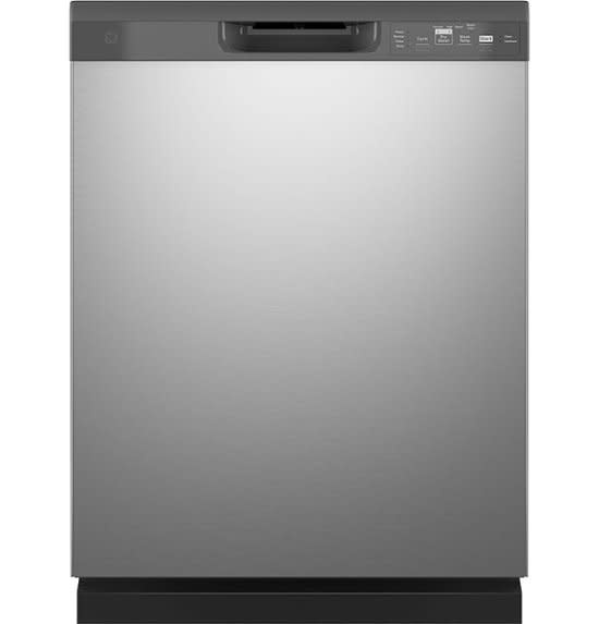 GE *GDF535PSRSS  24 in. Built-In Tall Tub Front Control Stainless Steel Dishwasher with Sanitize, Dry Boost, 55 dBA