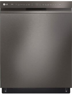 LG *LDFN4542D  24 in. PrintProof Black Stainless Steel Front Control Dishwasher