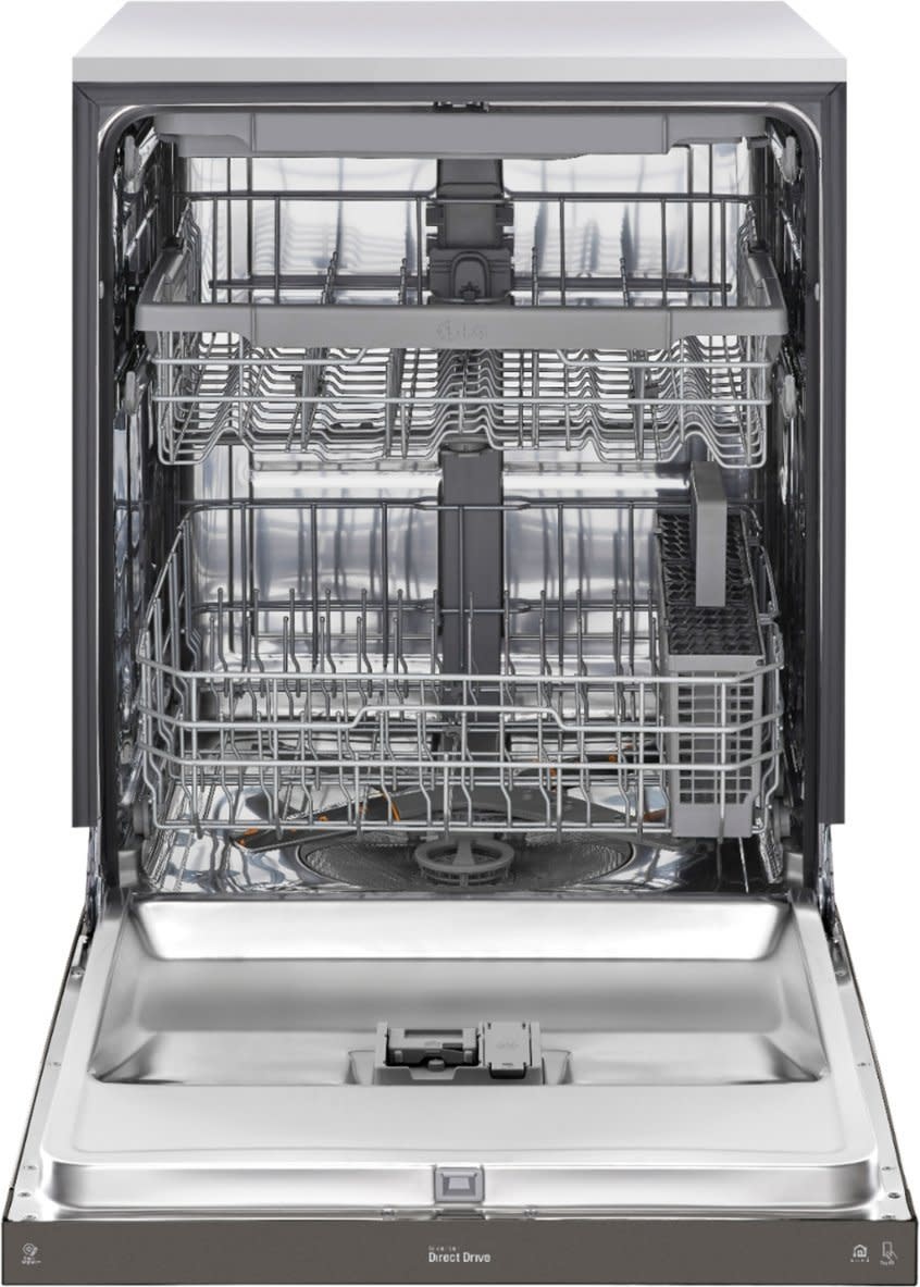 LG *LDFN4542D  24 in. PrintProof Black Stainless Steel Front Control Dishwasher