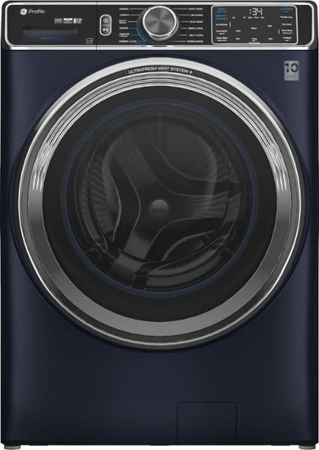 GE *PFW870SPVRS  Profile 5.3 cu. ft. Smart Front Load Washer in Sapphire Blue w/OdorBlock UltraFresh Vent System, Microban