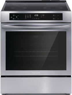 Frigidaire *FCFI3083AS 30 in 5.3 cu.ft. 4-Burner Element Slide-In Front Control Self-Cleaning Induction Range w/ Convection in Stainless Steel